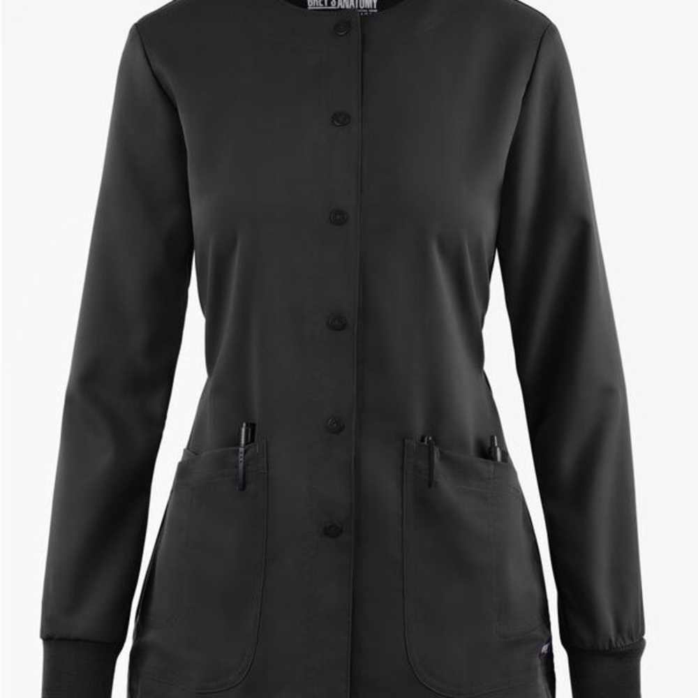 Grey's Anatomy™ by Barco Women's 4-Pocket Round Neck Warm-Up Scrub Jacket